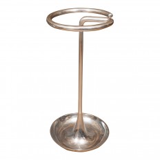 Modern polished nickel umbrella stand